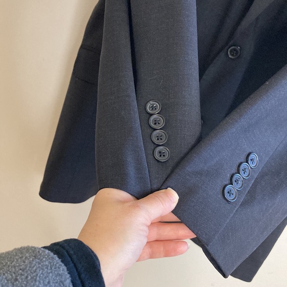 Brooks Brothers Explorer Jacket Men 44L Gray Wool Stretch Blazer Regent Fit - Picture 6 of 14